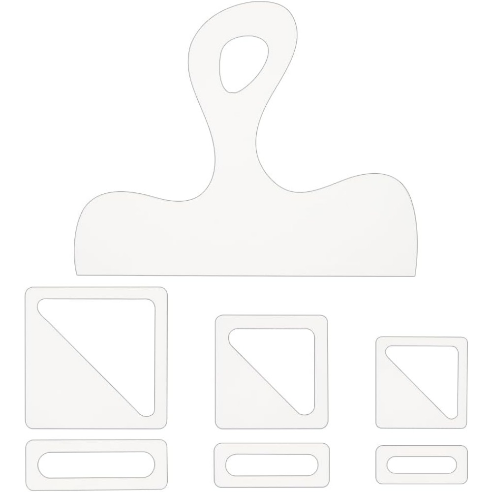 Woodworking Router Templates - Modèle de charcuterie, poignée en acrylique,
