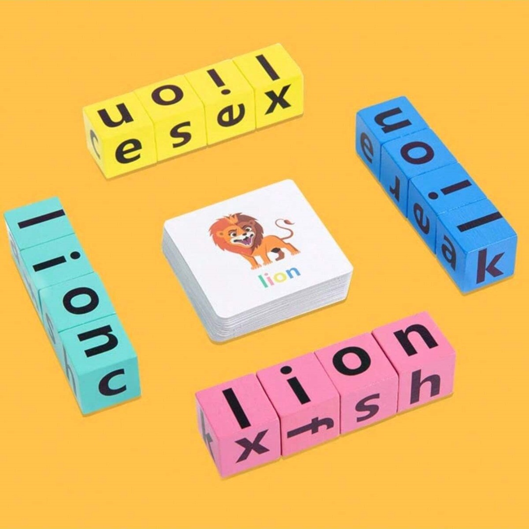 Woodworking For Kids - Jeu de société d'orthographe de l'alphabet