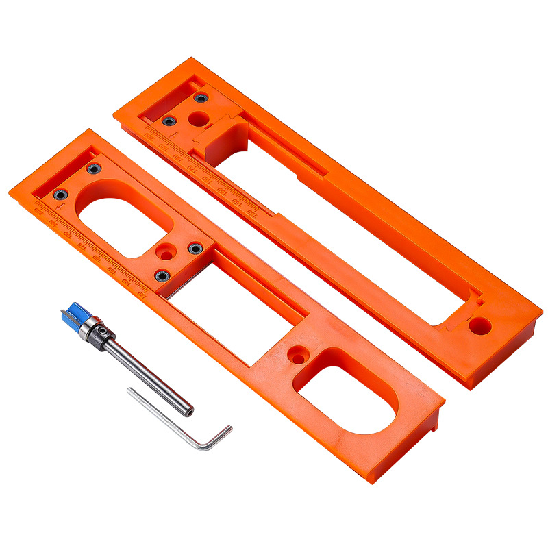 Woodworking Router Templates - Modèle de mortaise de charnière Invisible,