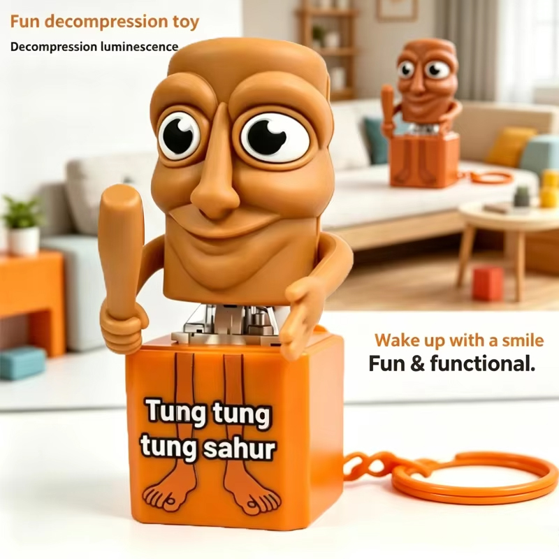 Woodworking For Kids - Nouveau porte-clés Tung Tung Tung Sahur,
