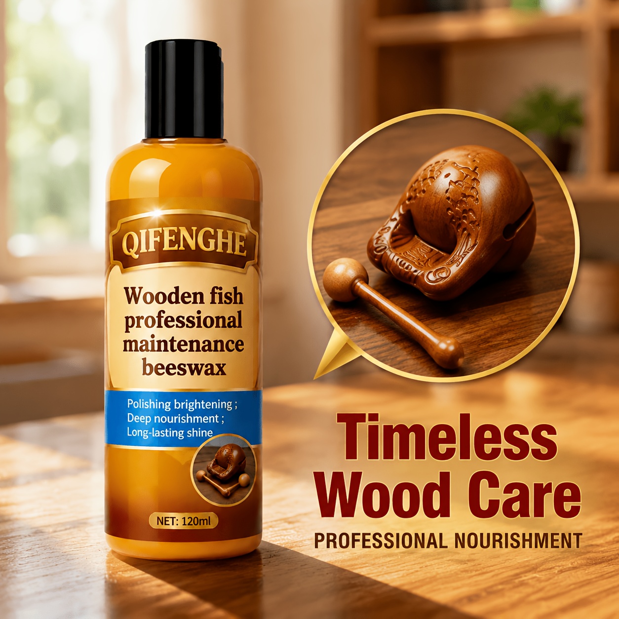 Woodworking Oil - Cire d'abeille Quick Shine pour bois