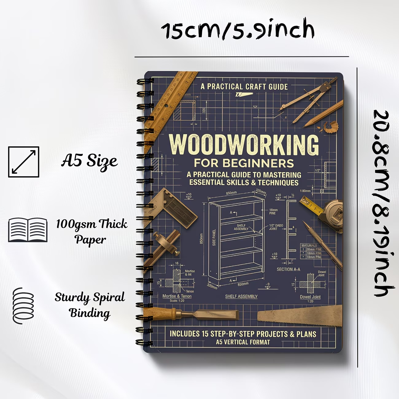 Carnet de notes vintage robust - Woodworking Book avis et prix
