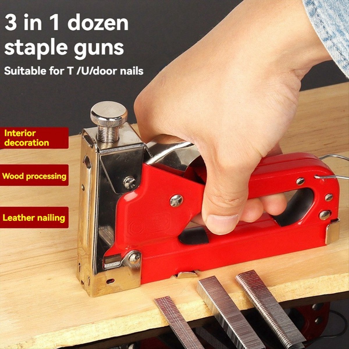 Agrafeuse manuelle trois-en-un - Woodworking Oil avis et prix