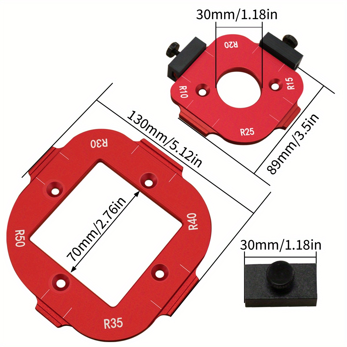 Gabarit d'angle arrondi pour d - Woodworking Router Templates avis et prix