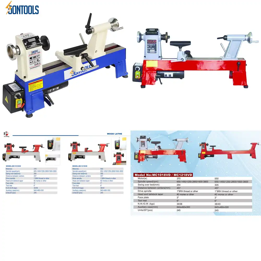 Tour à bois MC 1218 avec roule - Woodworking Lathe avis et prix