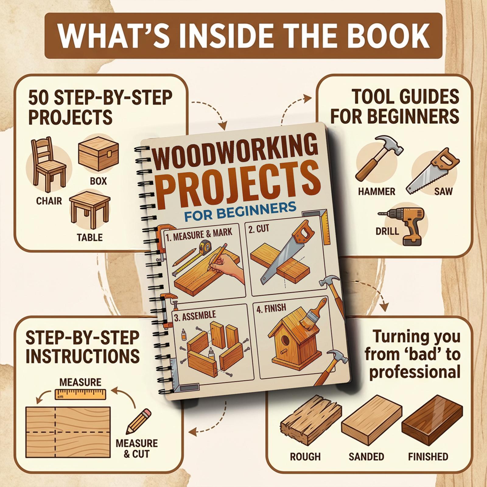 Livre de menuiserie pour début - Woodworking Book avis et prix